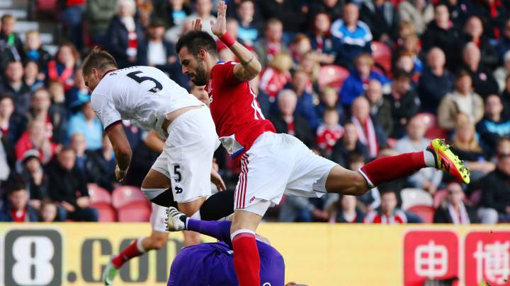Álvaro Negredo, durante un partido del Middlesbrough.