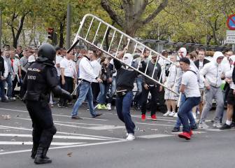 Los seguidores del Legia la lían en las calles de Madrid