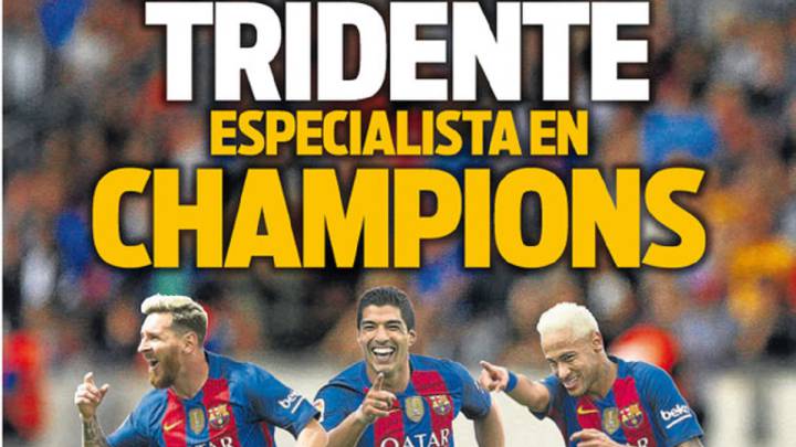 Prensa de Barcelona: el Tridente contra Guardiola