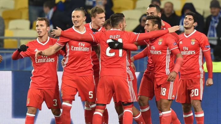 Raúl Jiménez reaparece en la victoria del Benfica en Kiev