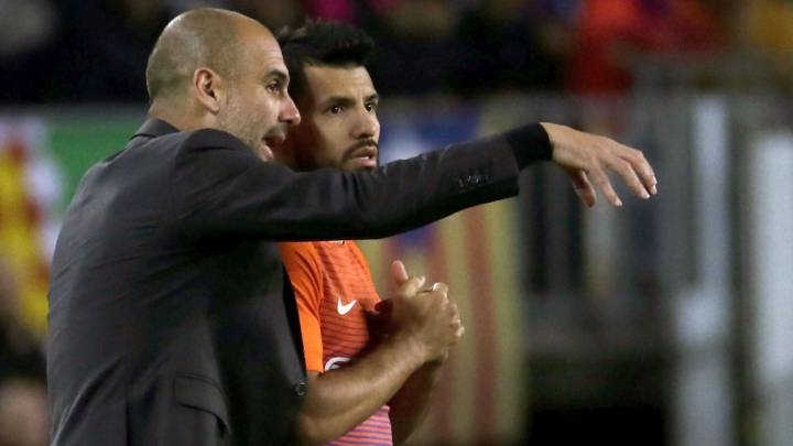 Agüero puede ser el siguiente en sufrir la "revolución Guardiola" Manchester City