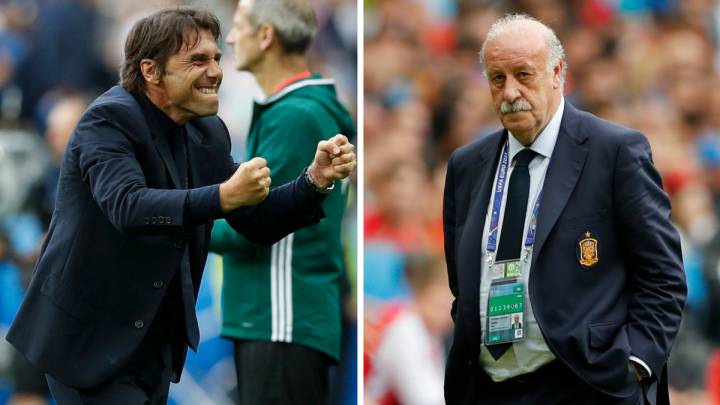 Del Bosque se involucró en la pelea entre Conte y Mourinho