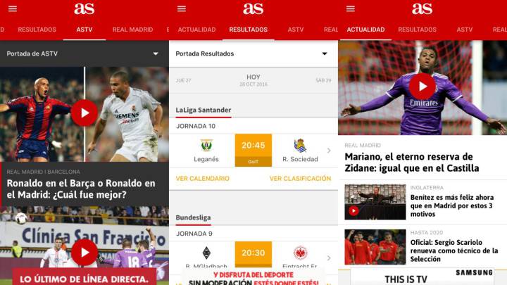 Ya está aquí la nueva App de AS: mejor, más personalizable...
