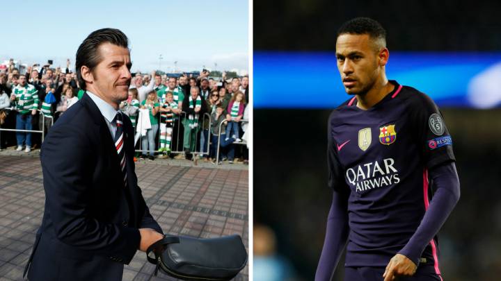 Joey Barton y Neymar.