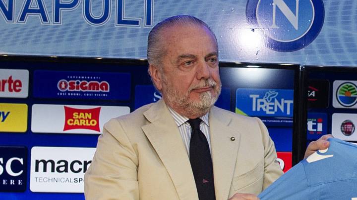 El presidente del Nápoles dice que Sarri le dijo no a Aubameyang