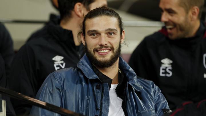 El delantero inglés del West Ham, Andy Carroll.