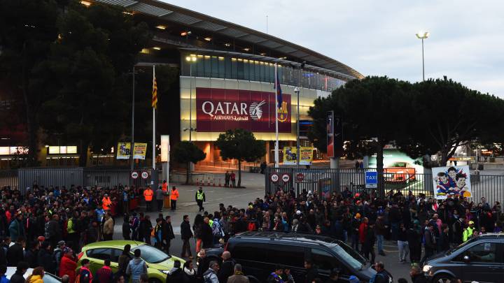 publicidad de Qatar en el Camp Nou
