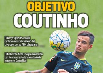 Objetivo Coutinho y el United a por Rakitic en las portadas