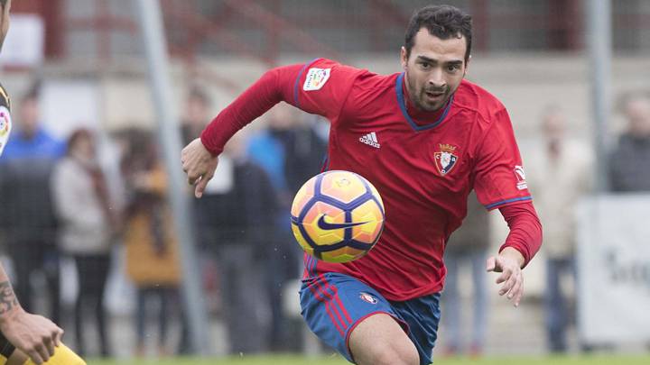 De las Cuevas, en el encuentro ante el Eibar.