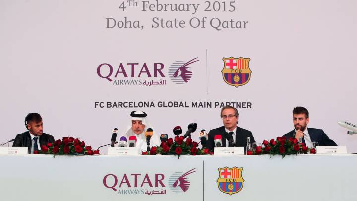Qatar podría seguir en el Espai Barça, no en la camisetas.