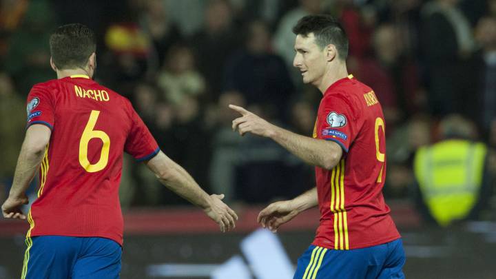 Aritz Aduriz starts for Spain as Lopetegui makes five changes