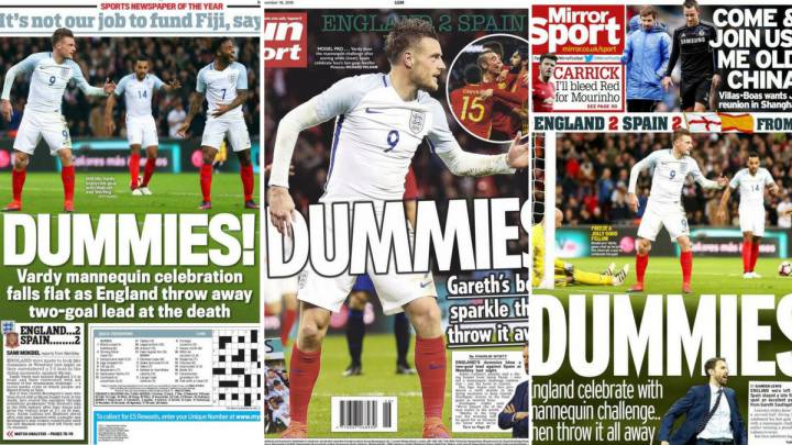 La prensa inglesa hace un juego de palabras y llama tontos a sus jugadores.