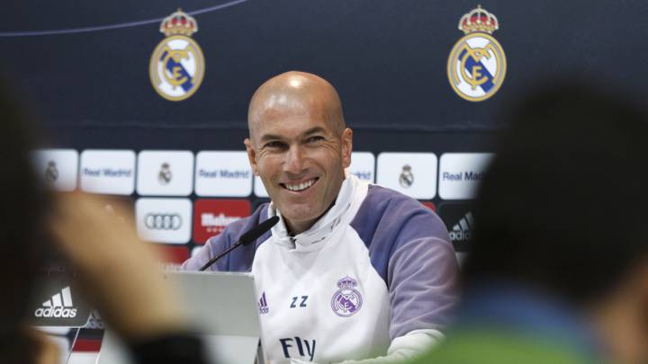 Zinedine Zidane, entrenador del Real Madrid, aseguró: "El partido ante el Atleti no es un examen para mí"