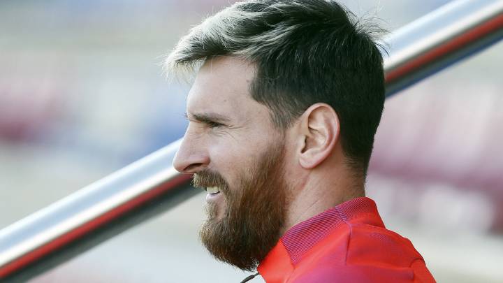 Messi, baja en el Barça ante el Málaga.