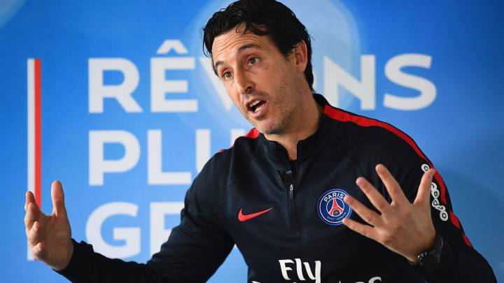 Unai Emery, entrenador del PSG francés