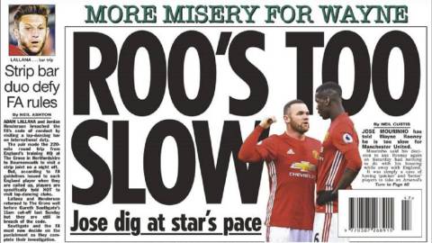 Portada del diario The Sun del día 21 de noviembre de 2016.