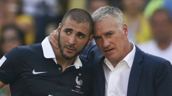 Karim Benzema y Deschamps.
