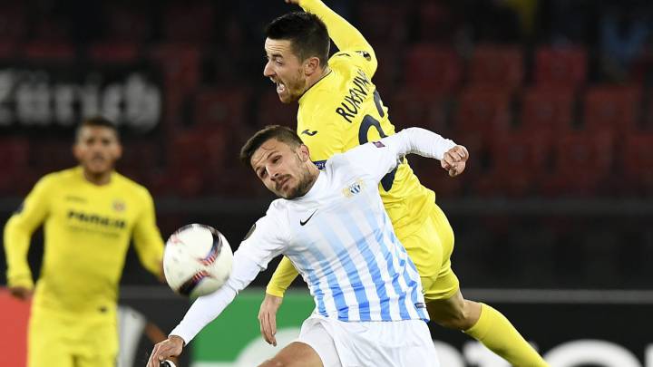 Rukavina durante el partido ante el Zurich.