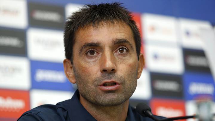 Garitano en rueda de prensa