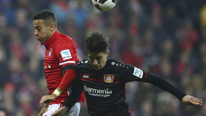Trabajado triunfo del Bayern con goles de Thiago y Hummels