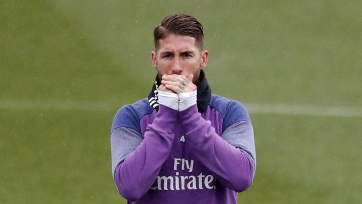 Sergio Ramos, a una amarilla de perderse el Clásico ante el Barcelona.