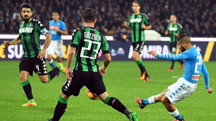 Insigne en un disparo.