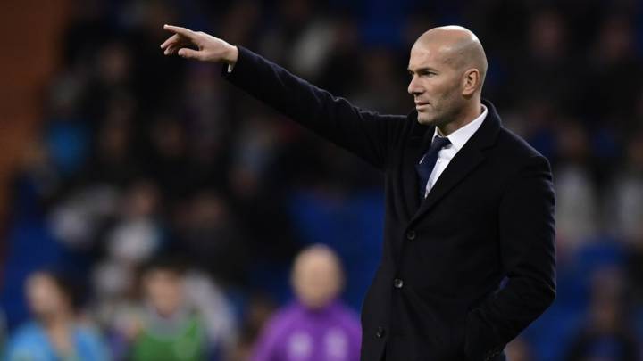 Zidane, entrenador del Real Madrid.
