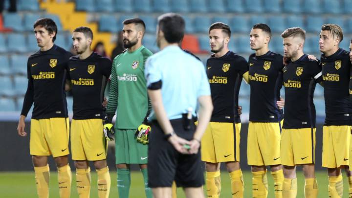 El once del Atlético.