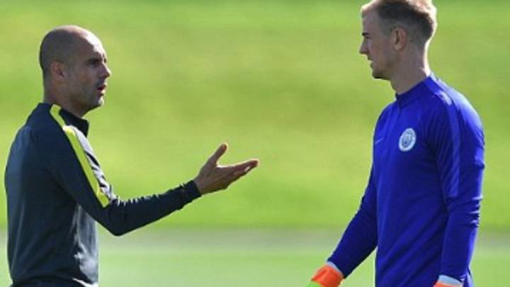 El portero Joe Hart asegura que su futuro no está en el Manchester City si sigue Guardiola