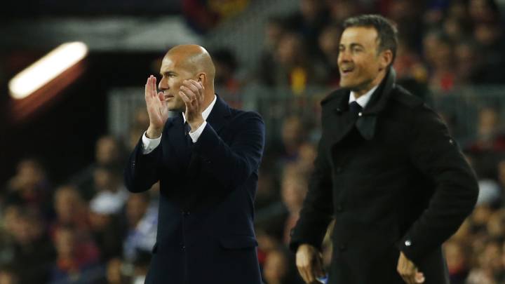 Luis Enrique y Zidane protagonizan otro duelo en las estadísticas del Clásico.