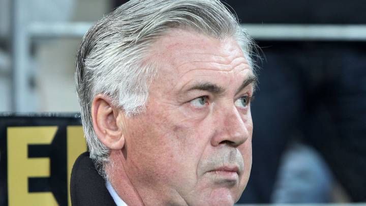 El entrenador italiano Carlo Ancelotti, durante el FSV Mainz 05-Bayern Munich, partido de la Bundesliga disputado en Maguncia.