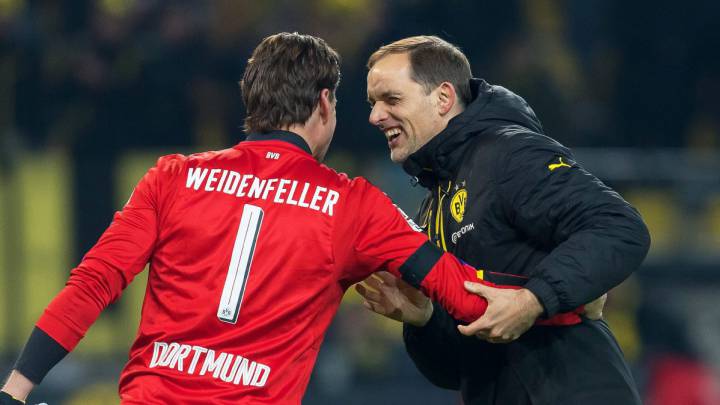 Roman Weidenfeller y Thomas Tuchel.