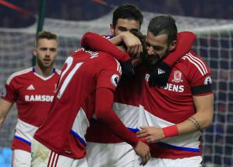 El Middlesbrough respira gracias a un gol de Gastón Ramírez