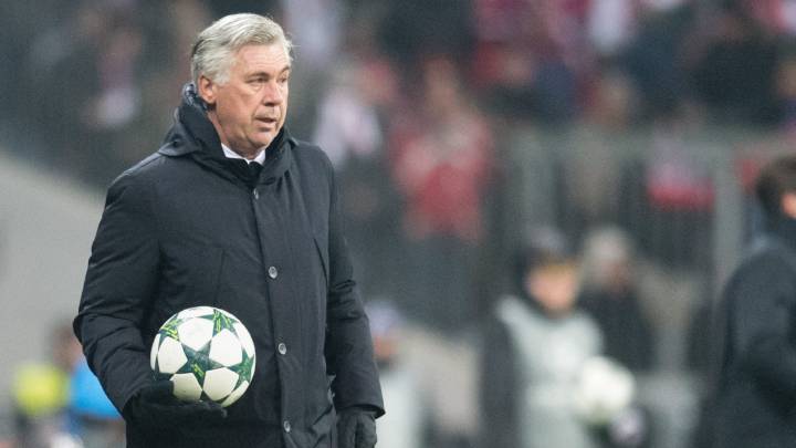 Ancelotti, en el partido ante el Atlético.