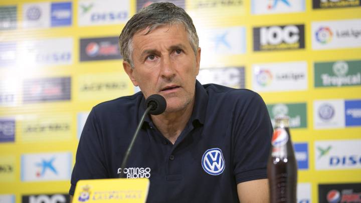 Quique Setién en rueda de prensa
