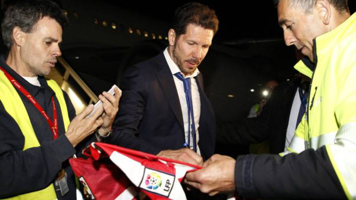 Simeone, entrenador del Atlético.