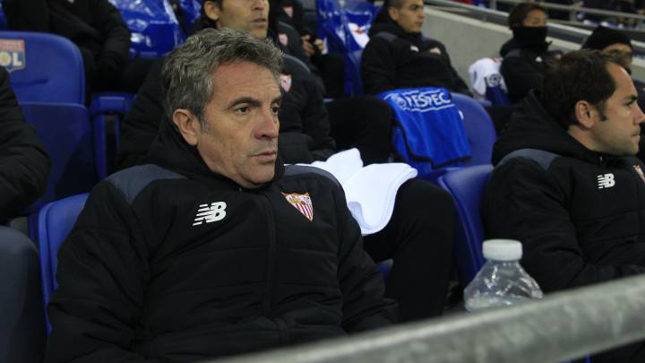 Lillo durante el partido contra el Olympique de Lyon
