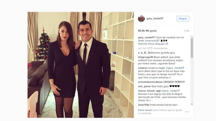 La última de Medel: Se enzarza en Instagram con un seguidor