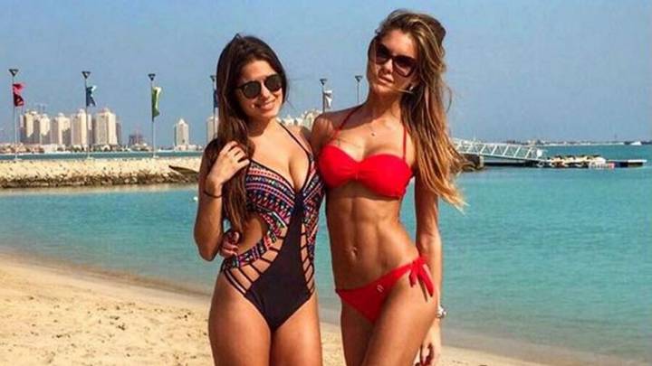 Las novias de los jugadores de la Juvetus se relajan en Doha