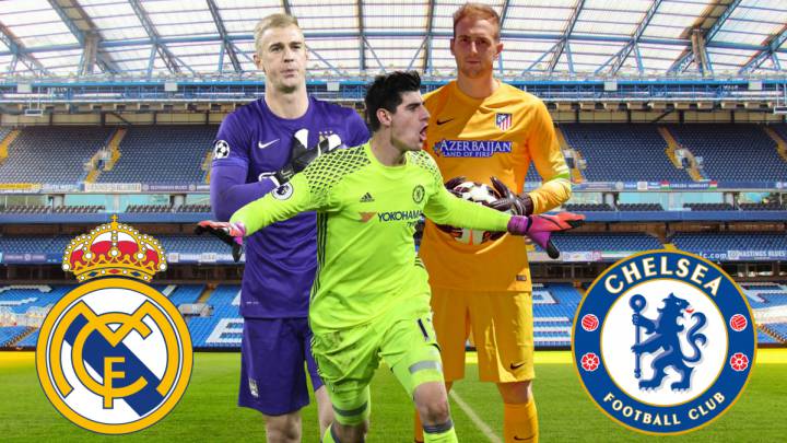 Joe Hart y Jan Oblak, los dos porteros que baraja el Chelsea como posible sustitutos de Thibaut Courtois si el interés del Madrid se hace efectivo.
