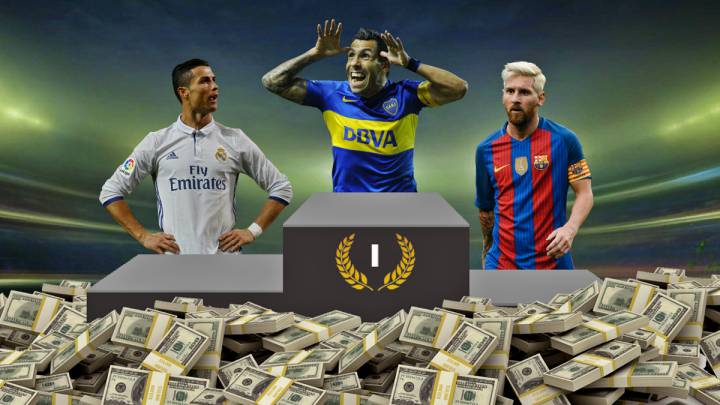 Carlos Tévez superará en salario a Cristiano Ronaldo y Leo Messi tras su fichaje por el Shanghai Shenhua.