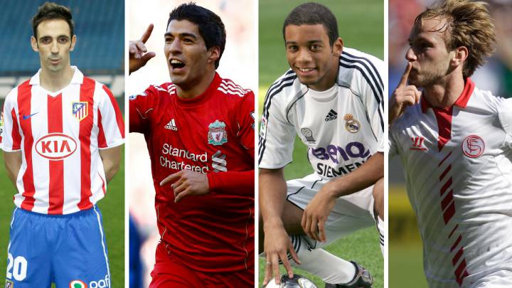 Juanfran, Luis Suárez, Marcelo y Rakitic.