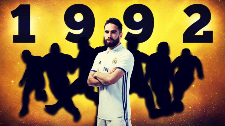 Carvajal, Neymar, Courtouis, Isco, Casemiro, Morata... class of 1992