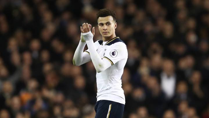 Dele Alli, durante un partido con el Tottenham.