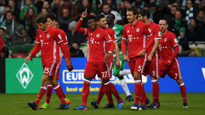 El Bayern sigue líder tras una solvente victoria en Bremen
