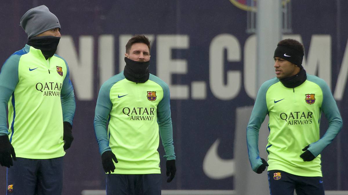 El Barcelona realiza la última sesión antes de viajar a Sevilla