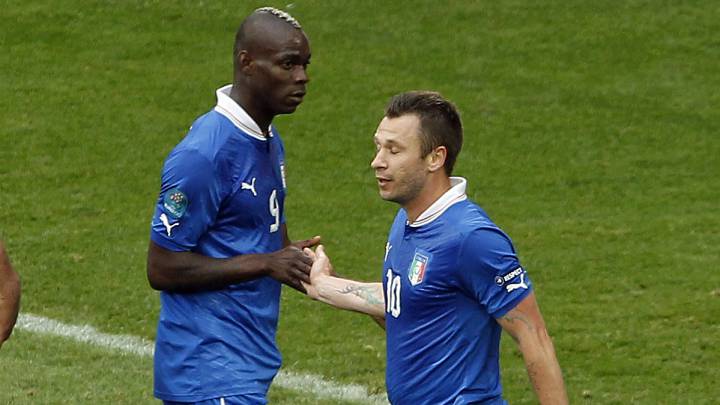 Balotelli y Cassano.