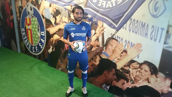 Chuli en su presentación con el Getafe.