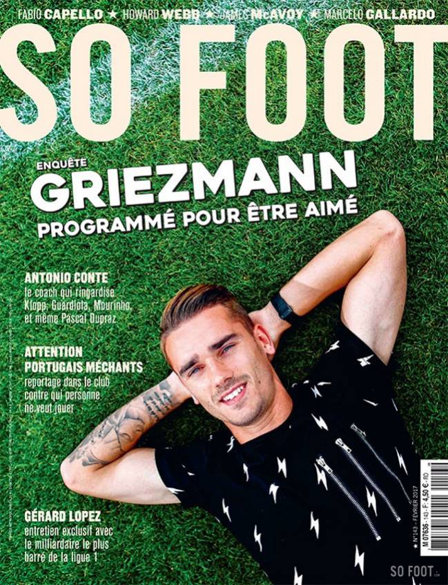 Griezmann en portada del número 143 de la revista 'So Foot'.