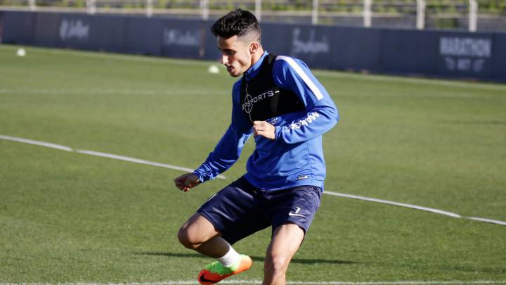 Juankar con el Málaga.